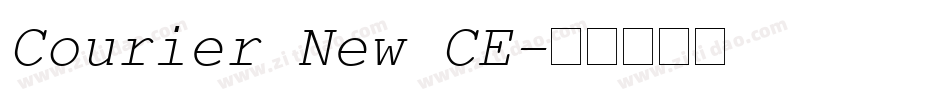 Courier New CE字体转换